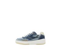Desigual Zapatillas Retro Patch Denim Azul -Altura cuña 5cm-