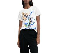 Desigual Zurich T-Shirt, Blanco, S Women's