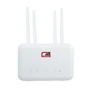 Desikixudy 1 Set B625PRO-EU Router 4G Router sin 4G 300Mbps con ranura para tarjeta SIM + 4xAntena Router sin 4G Compatible con batería B28 Band EU Plug