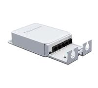 Desikixudy Extensor PoE Impermeable de 5 Puertos Repetidor de 4 Puertos Red Exterior de 100 Mbps IP55 VLAN 44-57 V para CáMara PoE Ap InaláMbrico