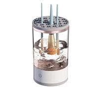 Desikixudy Limpiador de Brochas CosméTicas, Limpiador de Brochas de Maquillaje, Limpiador de Brochas de Maquillaje Giratorio AutomáTico EléCtrico Apto para Todas las Brochas de Maquillaje