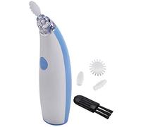 Desikixudy Limpiador de oídos con kit de limpieza para orejas, ligero, seguro y delicado con 4 puntas de silicona, púa de oreja diseñada para adultos y niños (azul)