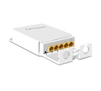 Desikixudy POE repetidor 5 puertos 1000 Mbps 1 a 4 conmutadores de red PoE Extender para cámaras IP