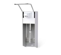 - Desinfectante dispensador Dr. Schumacher ak500 Plus 500 ml LH brazo de palanca dispensador de pared con carcasa de aluminio y largas palanca