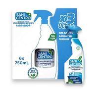 Desinfectante Multisuperficies Ultra Aire Fresco, Líquido, 750ml, Pack de 6 Unidades, 4.5 Litros Total