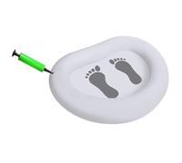 Desinfla rápidamente la tina de limpieza de pies para entrada a la piscina, incluye bombas de aire, compactas, esenciales para la playa, ahorro de espacio, bañera plegable para pies