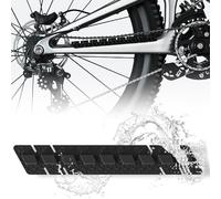 Desing Wish 1 Piezas Proteccion Cuadro Bici Silicona Adhesivo Antideslizante para Cadena y Tubo Inferior Lámina Protectora Resistente para MTB Bici Carretera E-Bike Accesorio Protección Negra