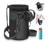 Desing Wish 12-24 oz Portabidon Bicicleta Sin Tornillos Porta Bidones para Bici MTB Bicicleta Soporte Botella Bicicleta con Bolsillo Malla y Correas de Hombro Bicicleta Montaña Patinete Accesorios