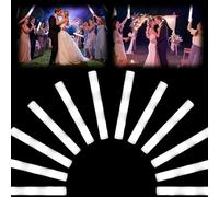 Desing Wish 12 Piezas Boda Barras Luminosas Para Fiestas 34 cm LED Fiesta Blanco Palos Luminosos Barras Espuma Intermitentes Luz Glow Sticks 3 Modos para Boda Fiestas Niños Cumpleaños