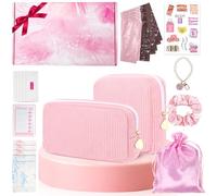 Desing Wish 22 Piezas Kit de Primer Período Niñas Estuche para Compresas Bolsa de Almacenamiento Servilletas Sanitarias Niña Regalos Neceser Mujer Viaje Maquillaje Bolsa de Aseo Navidad Cumpleaños