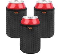 Desing Wish 3 Piezas 12 oz Can Cooler Sleeve Standard Coke Can Sleeve Antideslizante Soporte de Neopreno Manga Aislante para Bebidas Manga Refrigerante para Latas