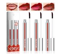 Desing Wish 3 Piezas Lip Stain Peel Off Lip Liner Tint Lipstick Perfilador Labios Permanente Pintalabios Larga Duración Delineador Labios Barra Labios Impermeable Mate Kit Maquillaje Mujer Regalo
