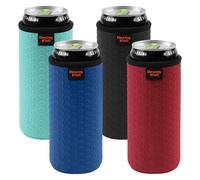 Desing Wish 4 Piezas 12 oz Slim Can Cooler Sleeve Enfriador de Latas Coke Can Cooler Cover Sleeve Antideslizante Soporte de Neopreno Manga Aislante para Bebidas Manga Refrigerante para Latas