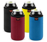 Desing Wish 4 Piezas 16oz Can Cooler Sleeve Standard Enfriador de Latas Coke Can Sleeve Antideslizante Soporte de Neopreno Manga Aislante para Bebidas Manga Refrigerante Latas Regalo Cumpleaños