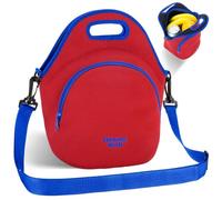 Desing Wish Bolsa Termica Porta Alimentos Mujer Hombres Neopreno Porta Bolsa Comida Trabajo Merienda Fiambrera Bolsas Termicas Almuerzo Saco Termico Isotermica Lunch Bag Lonchera con Correas Hombro