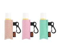 Desing Wish Chapstick Holder Pintalabios Funda Elástica Chapstick Lipstick Funda Llavero Titular con Clip Portátil Bálsamo Lápiz Labial Titular Clip en Llaves/Monedero/Bolsa Llavero Regalo