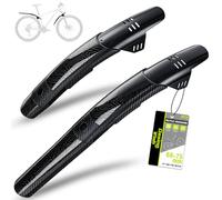 Desing Wish Guardabarros Bicicleta Trasero y Delantero Universal Ajustable Guardabarros MTB Montaña Bike Fender Mudguard Protección Accesorios Bicicleta Regalo Hombres para 26-29 Pulgadas