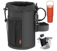 Desing Wish Portabidon Bicicleta Sin Tornillos Porta Bidones para Bici MTB Portabotellas Bicicleta Soporte Botella Bicicleta con Bolsillo de Malla para Accesorios Bicicleta Montaña Patinete