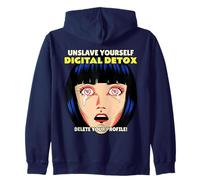 Desintoxicación Digital Eliminar su Perfil (Anti Redes sociales) Sudadera con Capucha