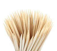 DESIOLE Pinchos de bambú natural, 100 palitos de barbacoa de 10 pulgadas para aperitivos, frutas, cócteles, kabob, fuente de chocolate, parrilla, barbacoa, cocina, manualidades, jardinería y fiesta