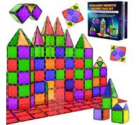 Desire Deluxe Bloques de construcción magnéticos Azulejos Montessor, Juego educativo de Aprendizaje, para 3 - 8 años de Edad (36Piezas).