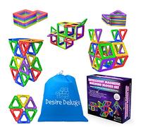 Desire Deluxe Bloques de Construcción Magnéticos Infantiles - Juego Creativo Educativo de 30 Piezas de Formas Geométricas con Imanes para Estimular la Imaginación Niños y Niñas