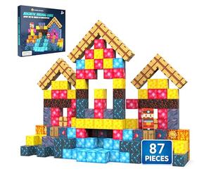 Desire Deluxe Cubos Magnéticos para Niños - Bloques de Construcción 3D Juguetes Stem, Bloques Magnéticos Montessori para Niños Pequeños, Construcción Creativa de 3 Años en Adelante
