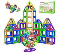 Desire Deluxe Juguete de Bloques de Construcción Magnéticos - Bloques Magnéticos Educativos Stem para Niños, Aprendizaje Creativo Sensorial Montessori para Bebés y Niños de 3+ Años - 94 Piezas