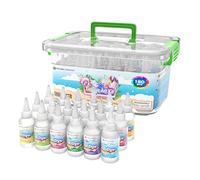Desire Deluxe Tie Dye Kit - Set de 18 Colores de Tinte Textil Permanente para Ropa - Kit Creativo de Arte y Manualidades con Polvo de Color y Accesorios, Set de Diseño de Moda para Adultos y Niños