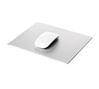 Desire2 Alfombrilla de ratón para Juegos con Goma Antideslizante para Escritorio - Base y Superficie esmerilada para Apple Macbook, iMac, computadoras y portátiles - Aluminio Plateado