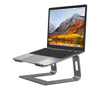 Desire2 Supreme Pro - Soporte para Laptop | Elevador portátil para computadora portátil de Oficina y Juegos para Escritorio | Soporte de Aluminio para Laptop con agarres de Silicona y Almohadillas