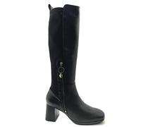 Desiree Dami 5 Botas con tacón y Cremallera Lateral, para Mujer, Color Negro. - Piel/Textil Talla: 38