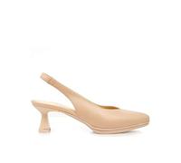 DESIREE - Zapato Destalonado con tacón de 4,5 cm, en Piel MAIA1 para: Mujer Color: Nude Talla: 40