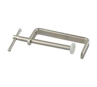 Desiumite Abrazadera en G para carpintería, clip F de acero con almohadillas de goma antideslizantes, rango máximo de sujeción de 147 mm, dispositivo de sujeción de tablero resistente para carpintería