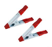 Desiumite Abrazaderas de resorte de metal de 2/4/6 pulgadas para carpintería, agarre de marco en A resistente con almohadillas de goma suave, clips de sujeción fuertes para taller, bricolaje y