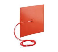 Desiumite Almohadilla calefactora de silicona de 200 mm x 200 mm, 400 W con termistor de 100 K, IP68 impermeable para aplicaciones de calefacción de impresora (220 V)