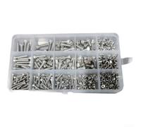 Desiumite Alta resistencia para tornillos y tuercas de cabeza hexagonal 150 piezas hechas de acero inoxidable 304 para mayor seguridad (C)