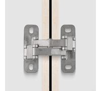 Desiumite Bisagra de puerta invisible de acero inoxidable 304 resistente para puertas de piedra, puertas cortafuegos y puertas gruesas, oscilación ajustable de 180°, capacidad de carga 100-400 kg