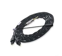 Desiumite Cable de audio de 1,8 m con conector de 3,5 mm compatible con auriculares Sennheiser-HD650/HD600/HD580/HD660S, diseño sin enredos para música y juegos