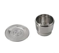 Desiumite Cápsula de café reutilizable de acero inoxidable compatible con máquinas Nespresso, cápsula de filtro de metal 304 para café espresso (tipo normal)