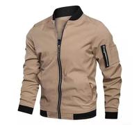 Desiumite Chaqueta Hombre para slim Fit Cuello Alto Bolsillos Cremallera | Men For para slim Fit Stand Collar Jacket Pockets Zipper Work Daily Outwear Cardigan