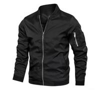 Desiumite Chaqueta Hombre para slim Fit Cuello Alto Bolsillos Cremallera | Men For para slim Fit Stand Collar Jacket Pockets Zipper Work Daily Outwear Cardigan