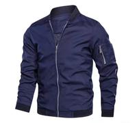 Desiumite Chaqueta Hombre para slim Fit Cuello Alto Bolsillos Cremallera | Men For para slim Fit Stand Collar Jacket Pockets Zipper Work Daily Outwear Cardigan