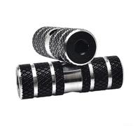 Desiumite Clavijas traseras de aleación de aluminio, 2 pares de 70 mm de longitud con ranuras antideslizantes para bicicleta de montaña, compatible con soportes de eje delantero y trasero de 9 mm