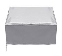 Desiumite Cubierta antipolvo para impresora doméstica y de oficina 210D Oxford Cloth Anti Dust Waterproof Protector Se adapta a la mayoría de impresoras y copiadoras 45X45x30cm Máquina (Plata)