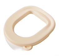 Desiumite Cubierta de asiento de inodoro EVA impermeable antideslizante para inodoros estándar, incluyendo modelos redondos ovalados y en forma de V para uso continuo (blanco)