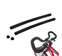Desiumite Empuñaduras de espuma para manillar de bicicleta, ciclismo, carreras, cubiertas de agarre de esponja de 50 cm, compatible con manillar de 22,2 mm (1 par, negro)