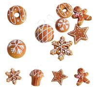 Desiumite Juego de adornos de Navidad de espuma de estilo moderno con bolas de copo de nieve, kit de manualidades para colgar en el árbol festivo, formas de espuma ligera, incluyendo estrella de