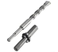 Desiumite Juego de divisores de piedra de hormigón con broca, cuñas de acero de aleación de cromo vanadio de 16-18 mm para dividir piedra dura, granito, mármol, basalto, arenisca - Ha (juego de 16 mm)