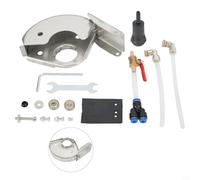 Desiumite Juego de protectores de amoladora angular para corte húmedo, protector de protección de acero inoxidable con ranura de agua y boquillas de atomización dobles, compatible con (tipo A)